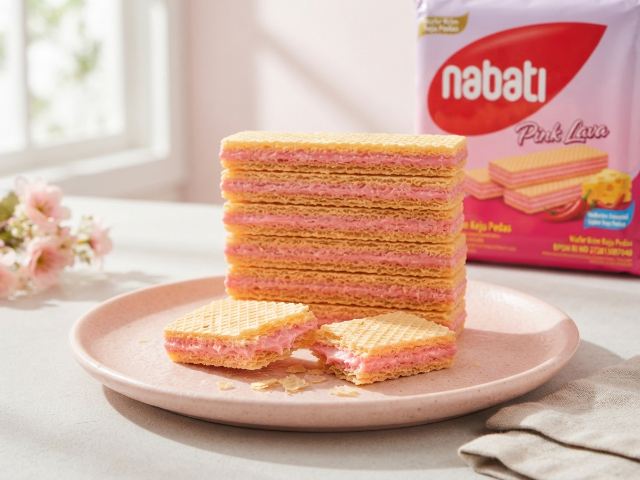 BPOM (90)MD272839001700071 Wafer Krim Rasa Pink Lava Nabati