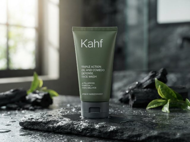 Cek BPOM (90)NA18221200857 Kahf Triple Action Oil and Comedo Defense Face Wash 1 (90)NA18221200857