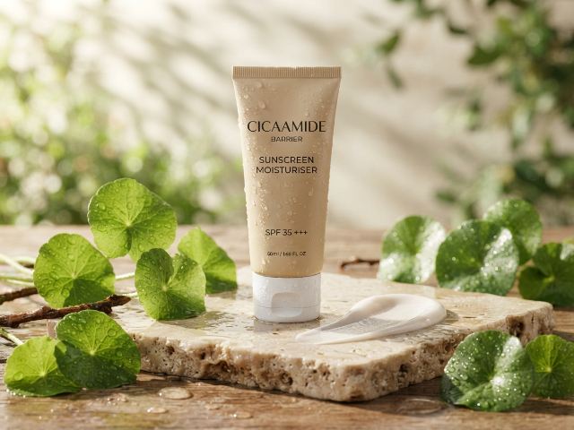 BPOM (90)NA18221701937(91)251030 Cicaamide Barrier Sunscreen Moisturiser SPF 35 +++