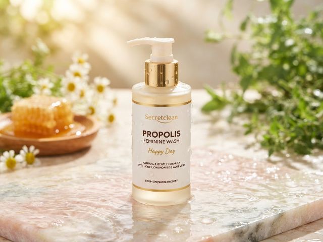 BPOM (90)NA18241600097 Secretclean Propolis Feminine Wash Happy Day