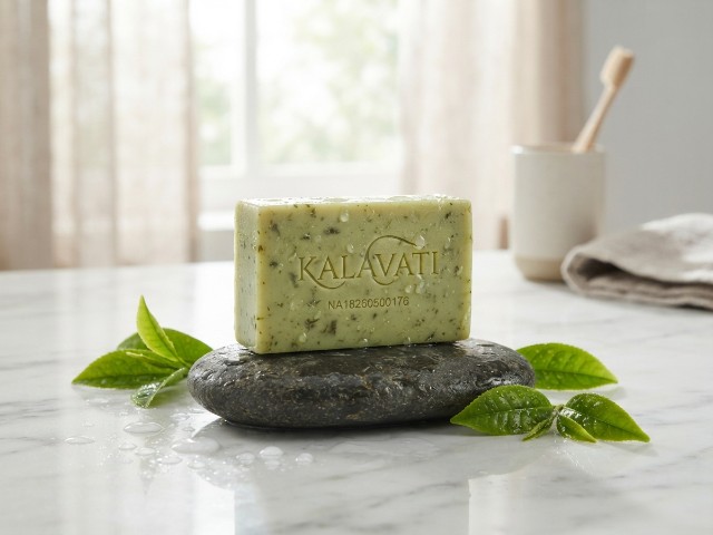 Cek BPOM (90)NA18260500176 Kalavati Green Tea Brightening Soap 1 (90)NA18260500176