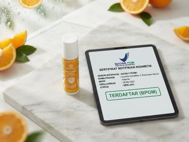 Hasil Cek Bpom (90)NA18211701919(91)241216 Azarine HydraMax-C Sunscreen Serum 1 (90)NA18211701919(91)241216